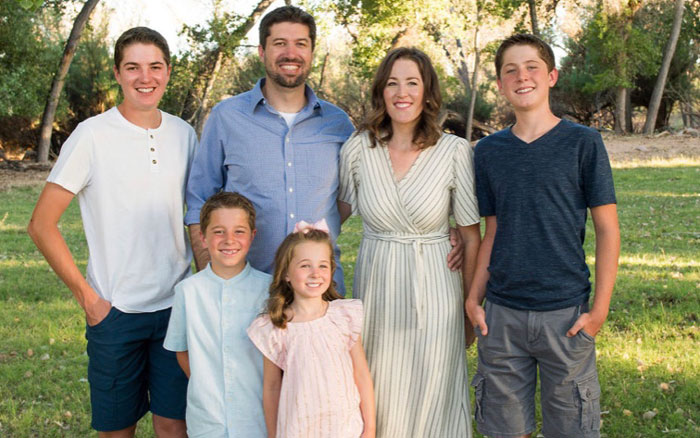 Melissa Baird and her family