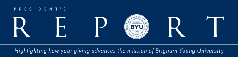 BYU President Report Banner