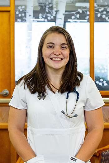 Student in nursing uniform 