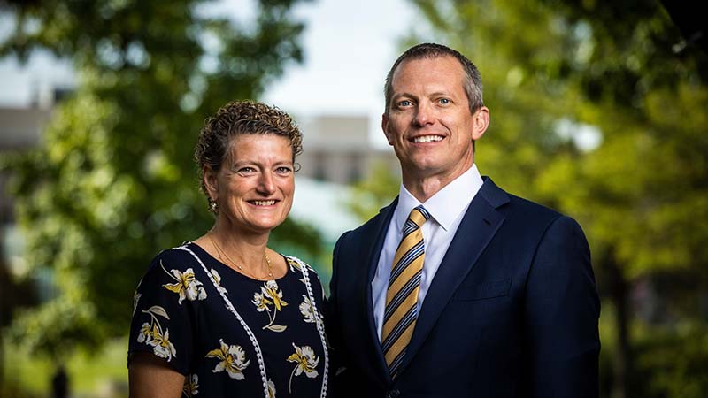 couple posing for a photograph