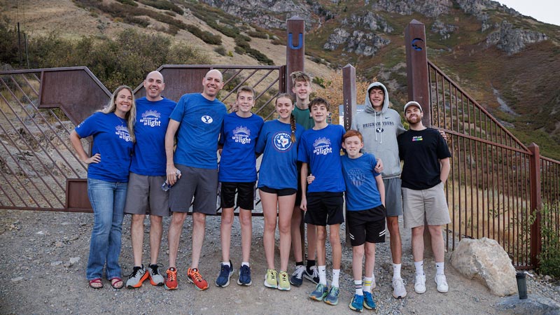 PLC family in front of the Y hike