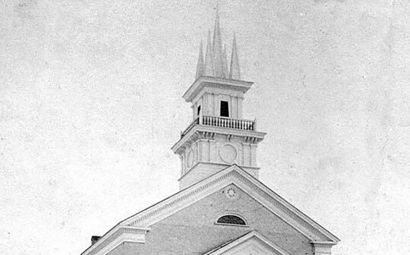 a building called a tabernacle, used as a gathering place in bountiful utah for church meetings.