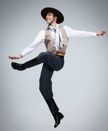 Male dancer in Brazilian dance costume